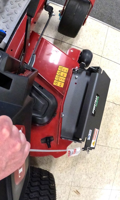 Speedtrap® Chute Blocker Toro® TimeCutter® 50/54/60" 90 sec install! No drill gallery