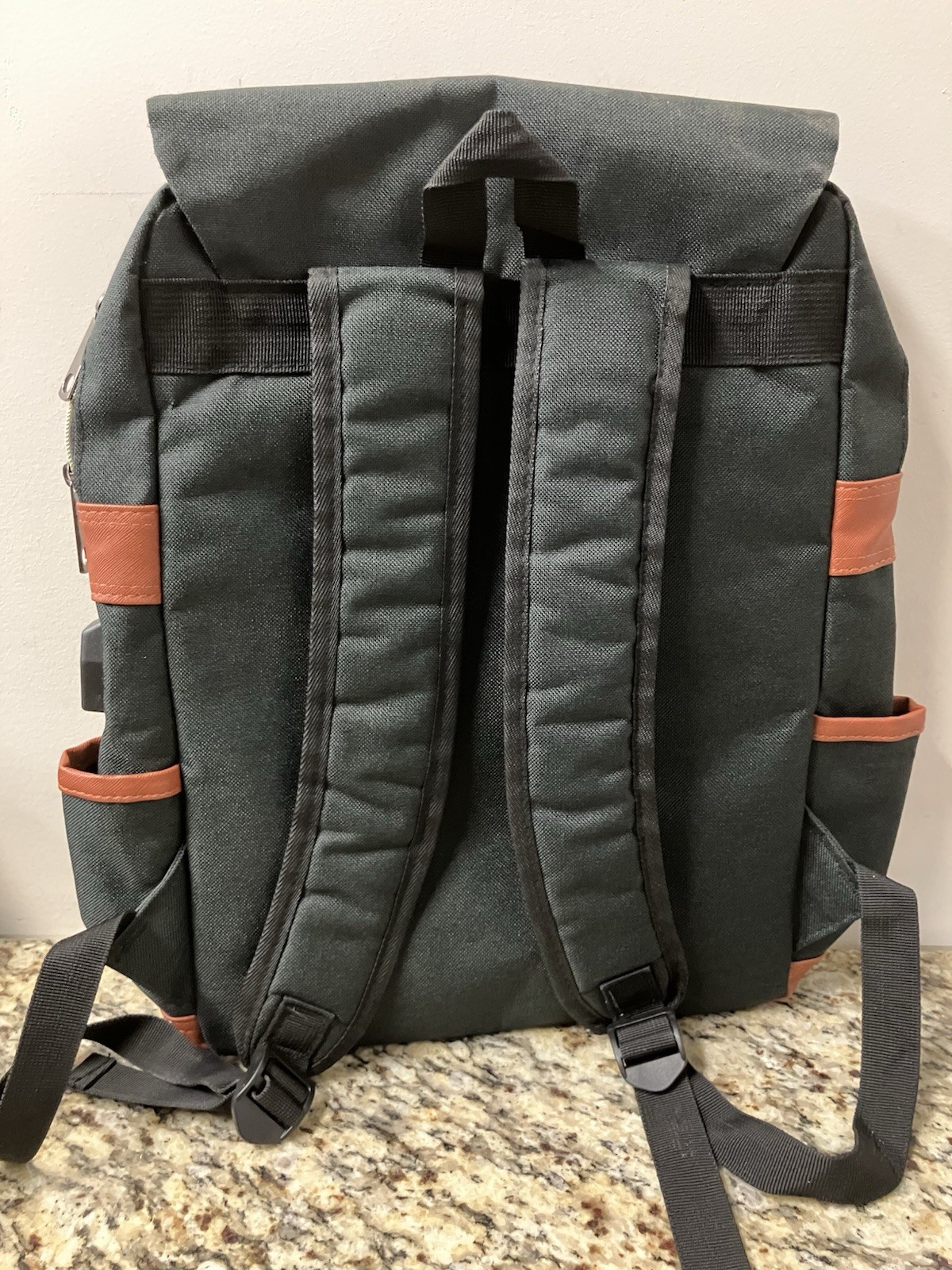 Backpack satchel style Tech Laptop Bag Attached USB Port 3