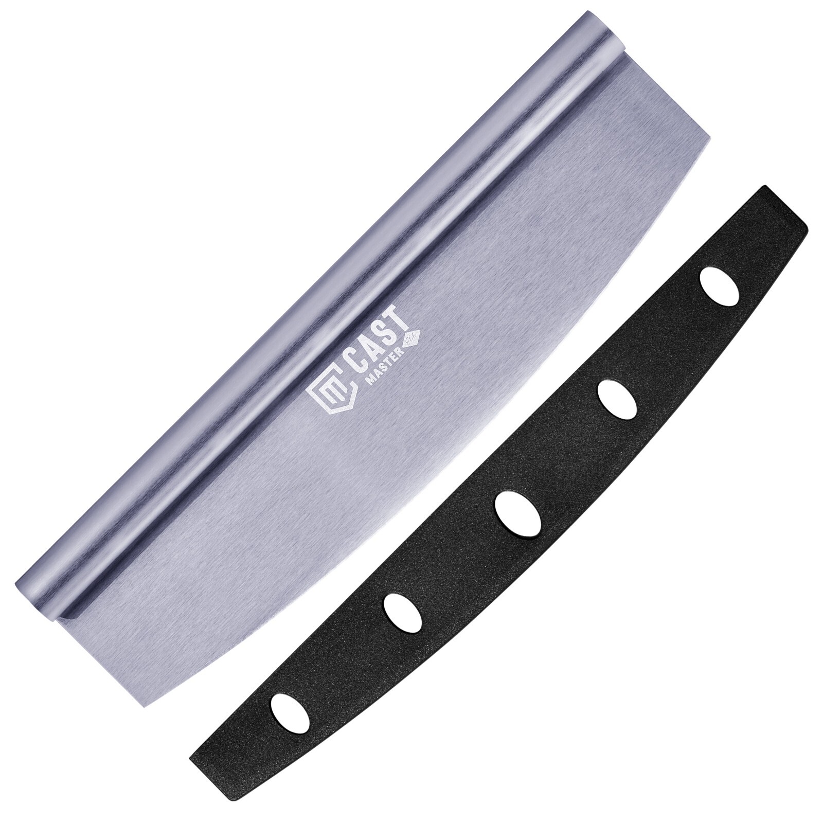 Professional 14" Rocker Pizza Cutter - Stainless Steel Blade Effortless Slicing gallery