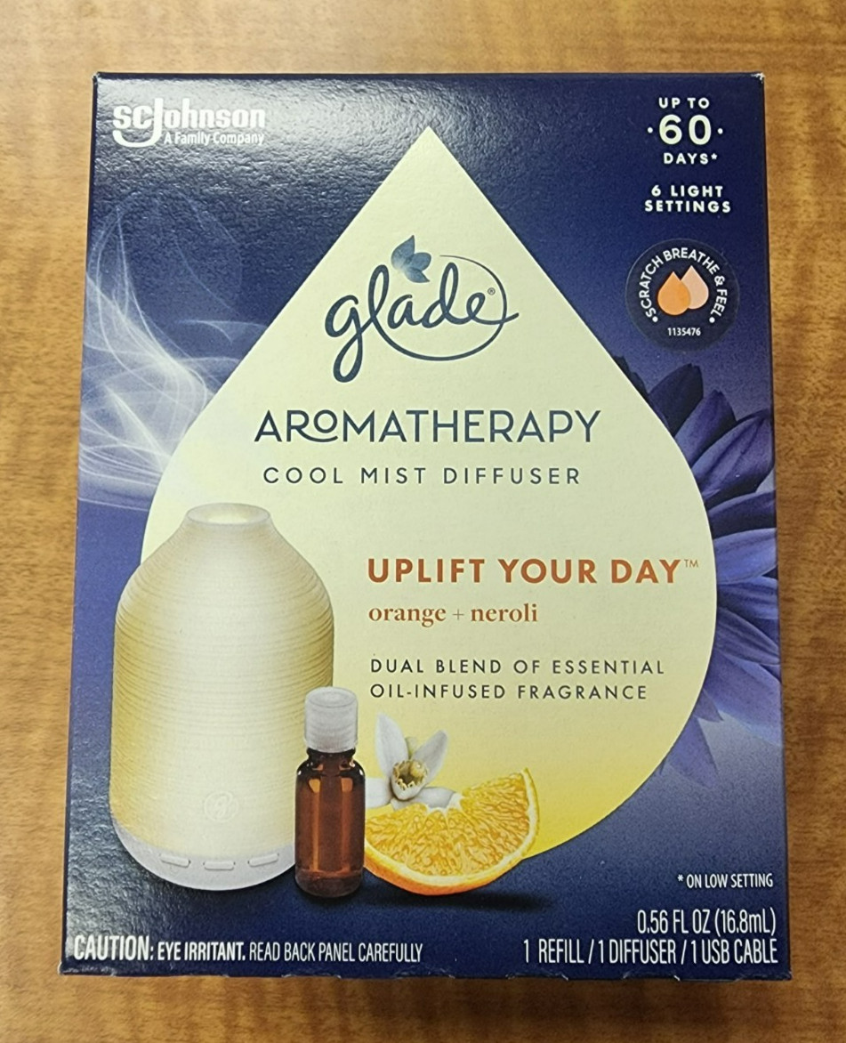 Glade Aromatherapy Cool Mist Diffuser Uplift Your Day orange + neroli gallery