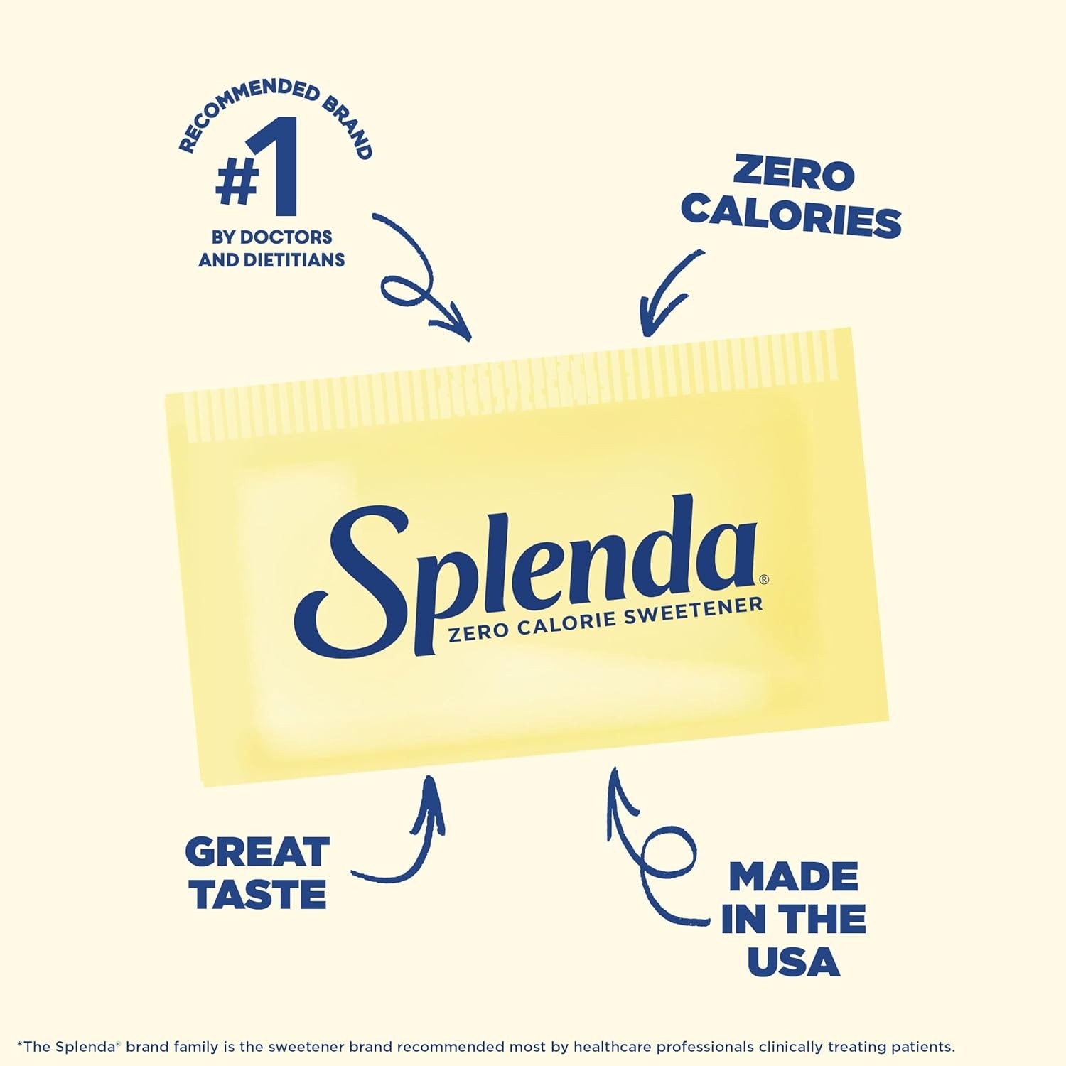 SPLENDA Zero Calorie Sweetener Value Pack, 800 Count Packets gallery
