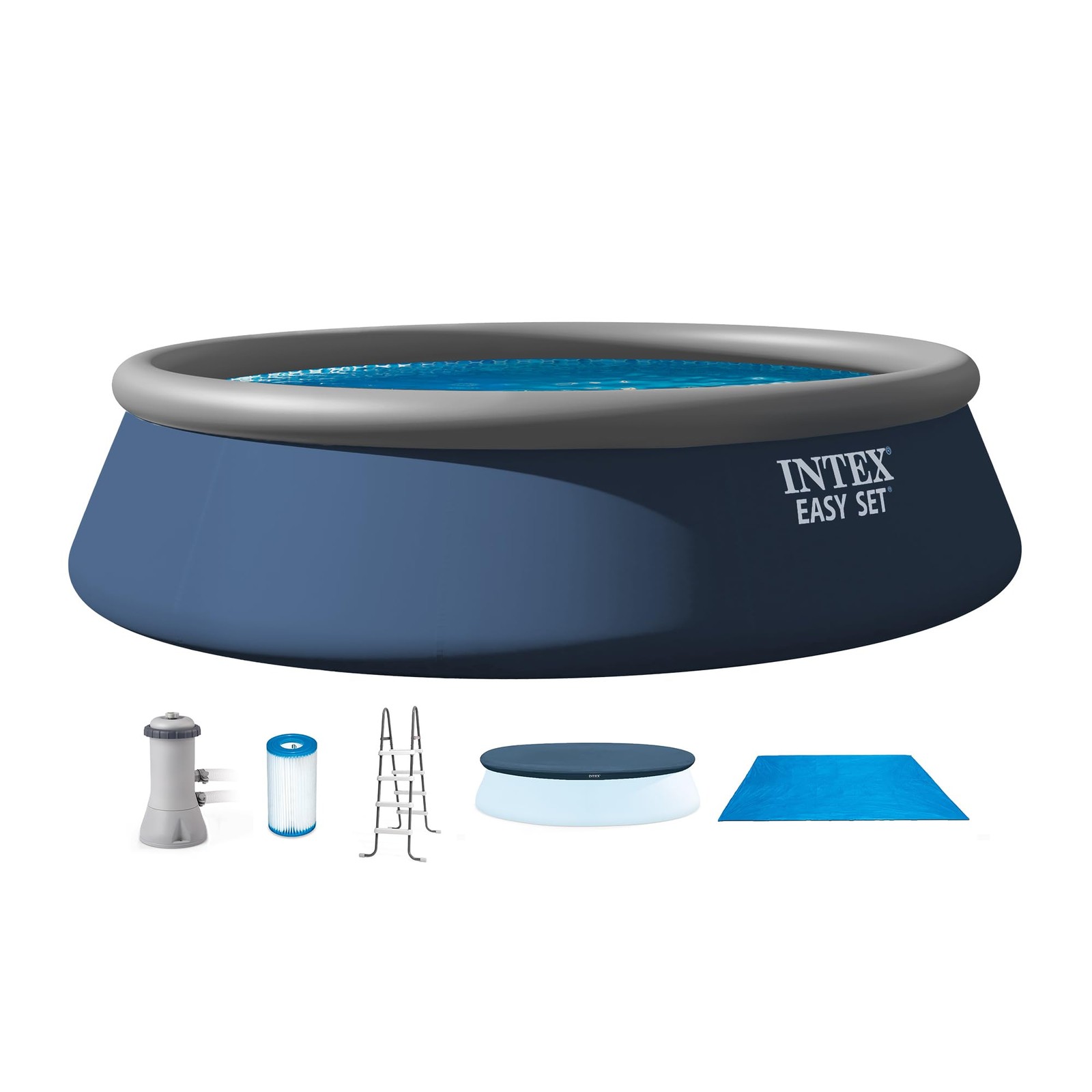 INTEX Inflatable Above Ground Swimming Pool Easy Set 15ft x 42in w/Filter Pump & gallery