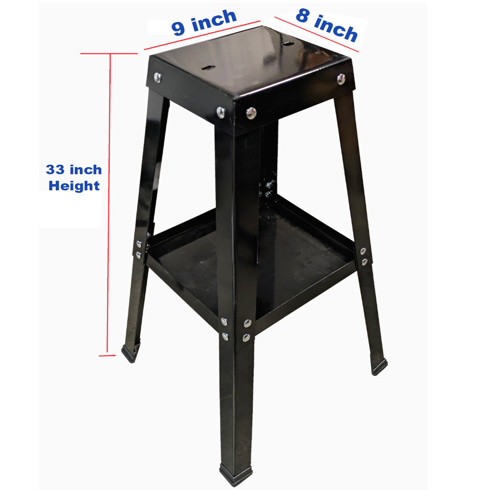 Bench Grinder Buffer Vise 4 Legs Bench Stand with Tool Tray Universal Stand gallery