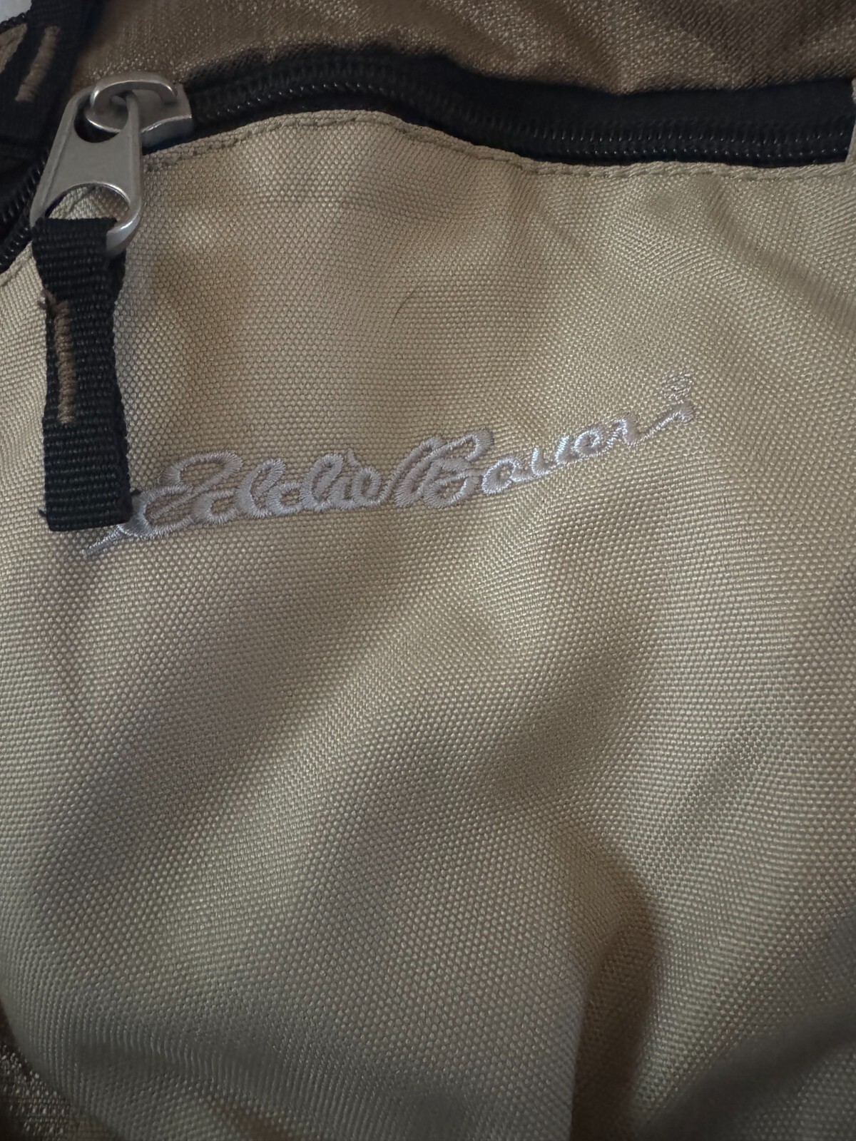 Eddie Bauer Air Tech System Compass Backpack Black Gold Hiking 2