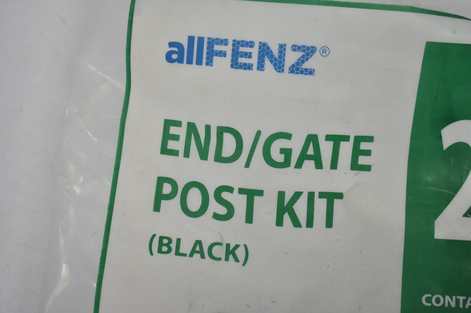 AllFenz End Gate Post Kit Black 2-3/8" Post End EPS238BL Hardware Pack Kit gallery