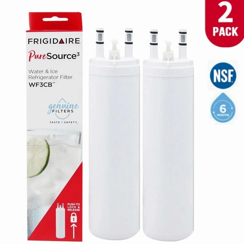2 PACK Frigdaire WF3CB PureSource 3 Refrigerator Water Filter New Sealed gallery
