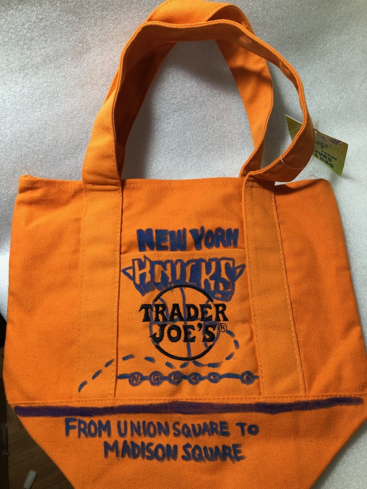 Knicks Hand Drawn Trader Joe’s Mini Light Orange Canvas Tote Bag(S) gallery