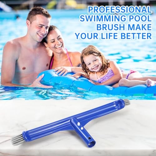 Pool Head, 17" Pooles for Cleaning Pool Walls, Curved Ends High Large Brush gallery