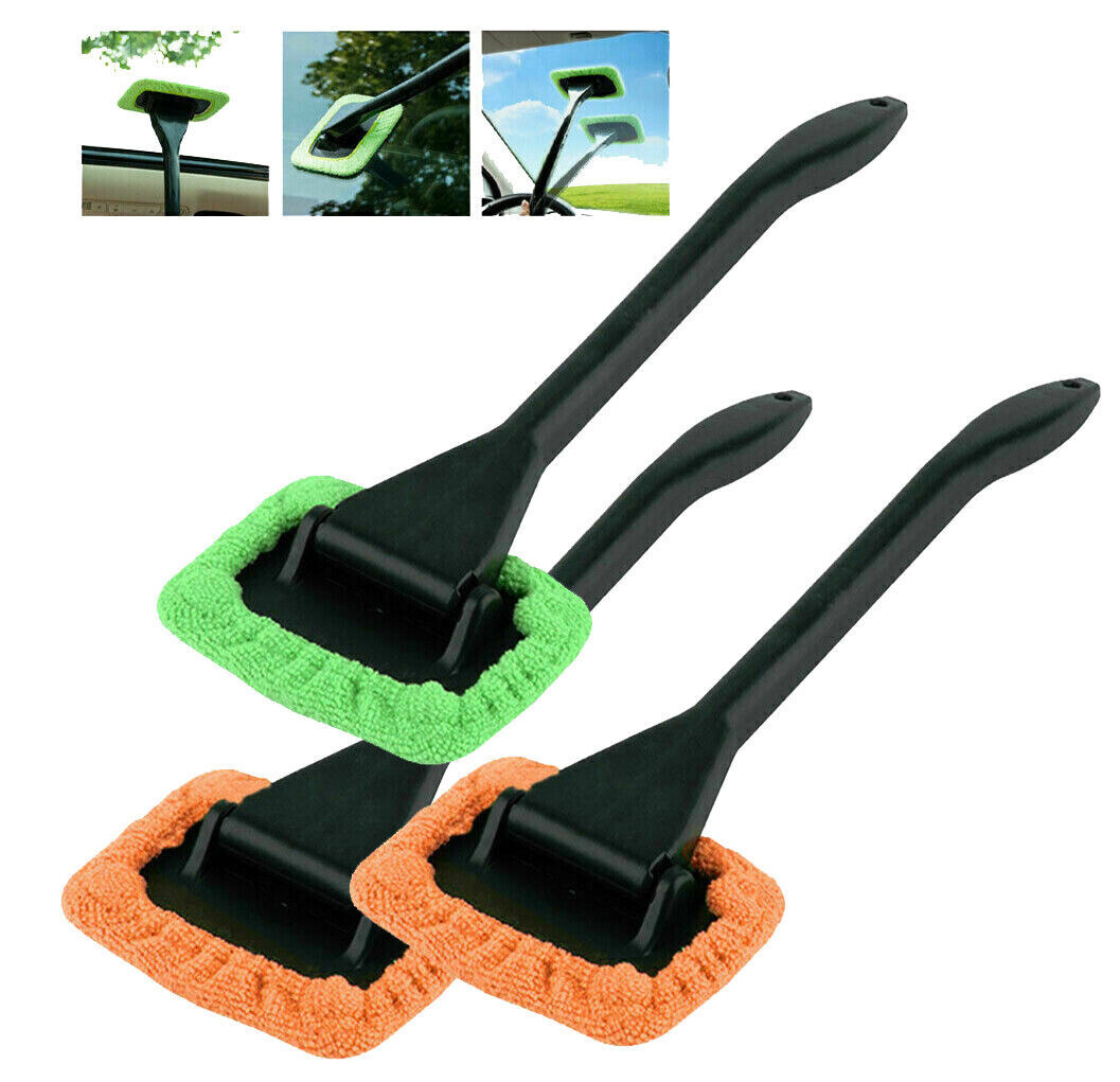 3 Pack Window Windshield Cleaning Tool Microfiber Car Wiper Cleaner Glass Brush gallery