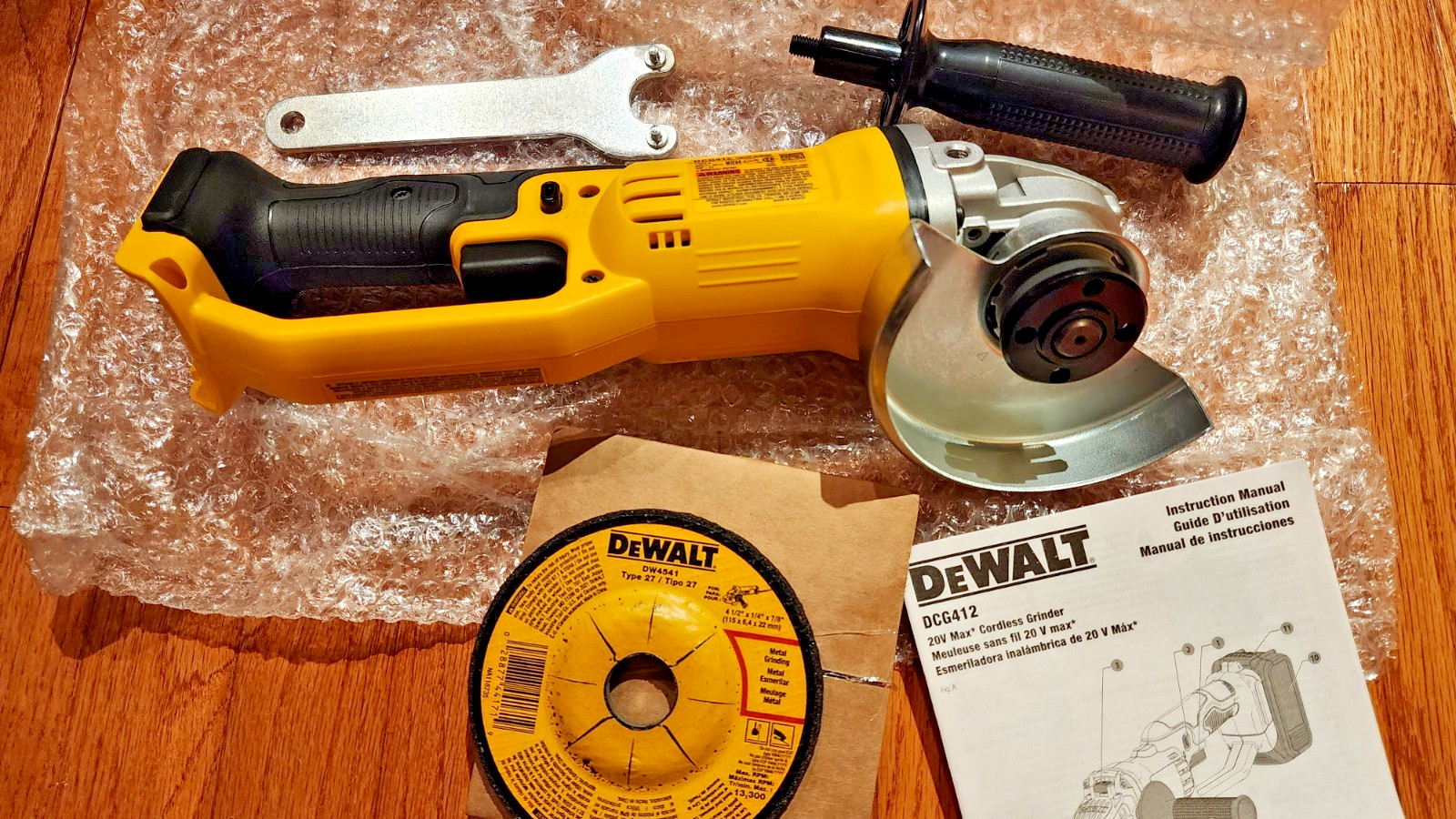 DEWALT DCG412 20V 4 1/2" / 5" Cordless Angle Grinder (Tool Only) gallery