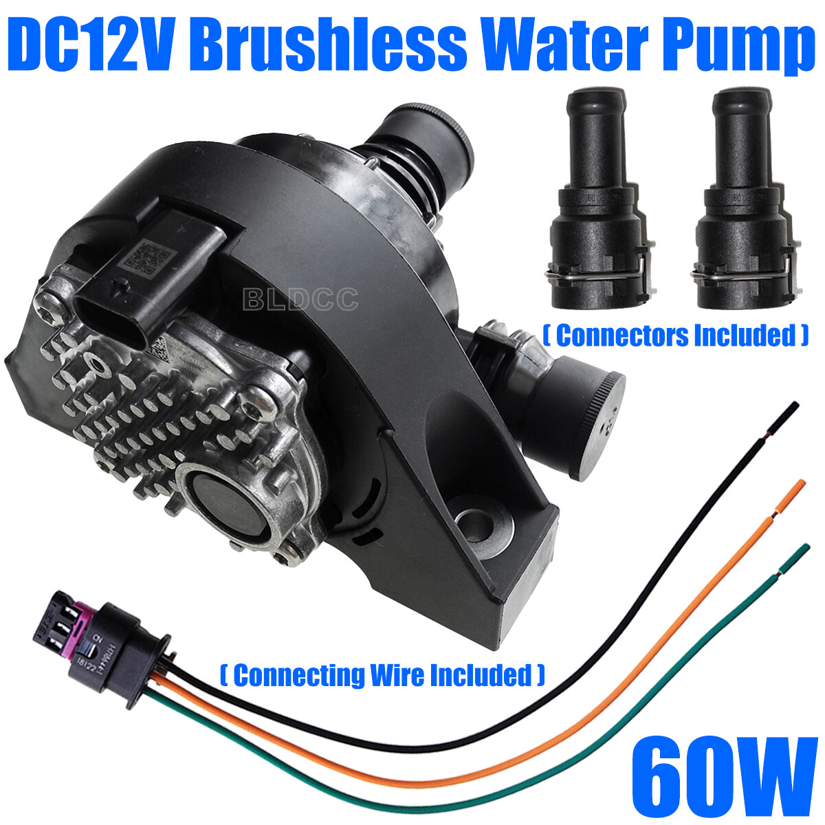 60W Engine Auxiliary Circulation Water Pump 12VDC PWM High Flow Intercooler Pump gallery