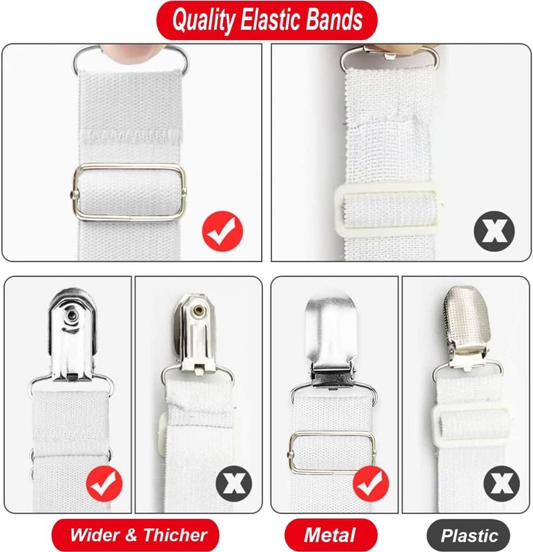 Bed Sheet Straps Scrunchie Fitted Straps Keepers Holders Elastic Fasteners 5 Pcs gallery