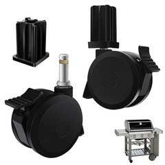 70360 Locking Caster with Insert for Weber Spirit Series 20092012, Genesis Se…