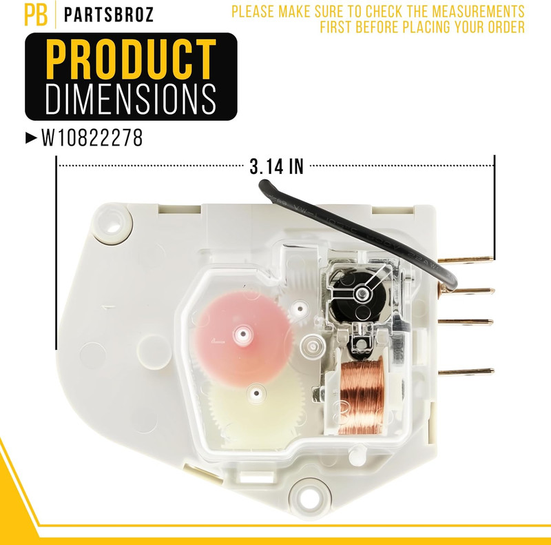 W10822278 Defrost Timer Fits Whirlpool Kenmore Amana KitchenAid Repl PS11723171! gallery