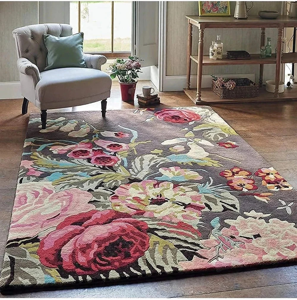 Hand Tufted Carpet & Rug 100% Wool hall living room kitchen office gallery