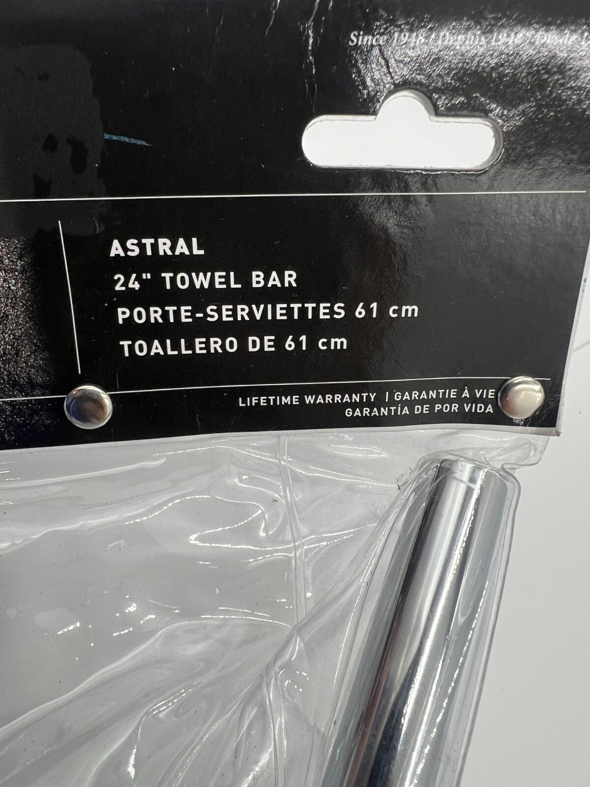 Taymor 04-2824-U0 Astral Series 24-Inch Towel Bar, Polished Chrome gallery