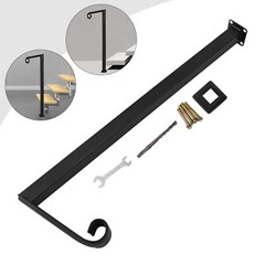 Single Post Handrail Stairs Railing Handrail Fits 1 or 2 Steps Handrail Metal