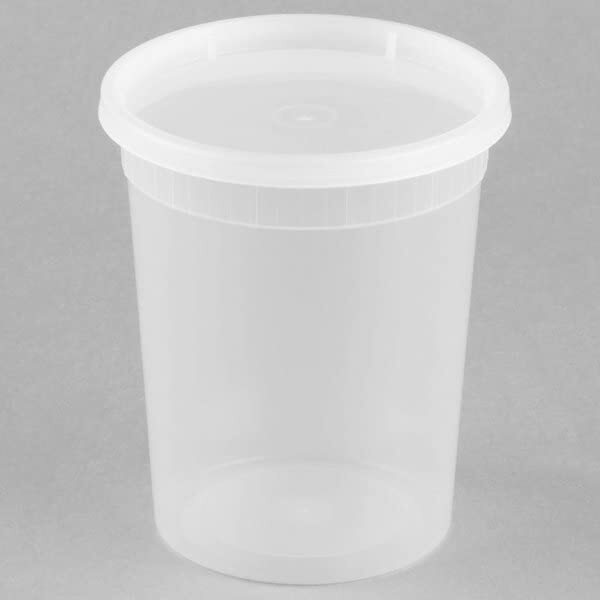 Deli Clear Food Storage Containers with Lids Heavy Duty- Sizes 8oz,16oz,32oz gallery
