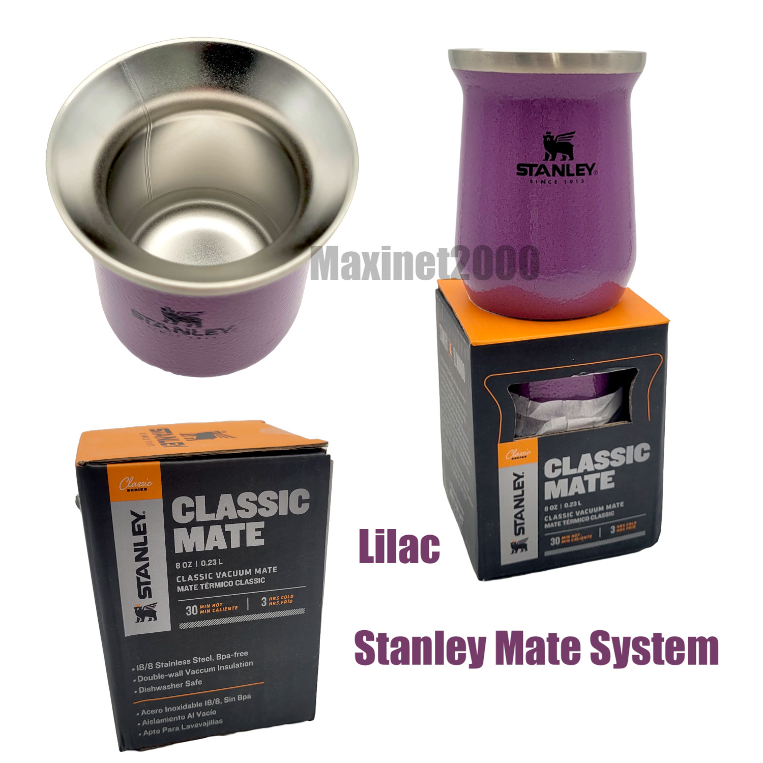 Original LILAC Mate System Mugs STANLEY Stainless Steel 236ml 8oz READY TO SHIP gallery