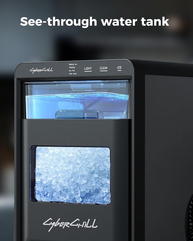 Cyberchill Nugget Ice Maker Countertop 44Lbs Per Day Pebble Sonic Ice Makers gallery
