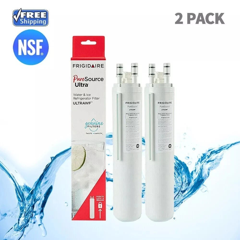 2 Pack New ULTRAWF Frigidaire Ultra PureSource Refrigerator Water Filter US gallery
