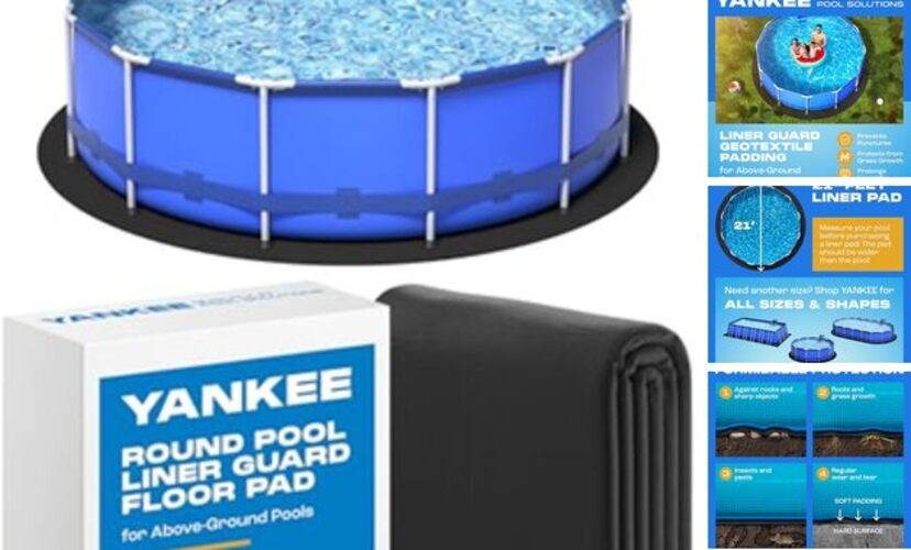 Yankee Pool Liner Pad, 21 Ft Round Puncture Proof Pool Mat, Above Ground 21 Ft. gallery