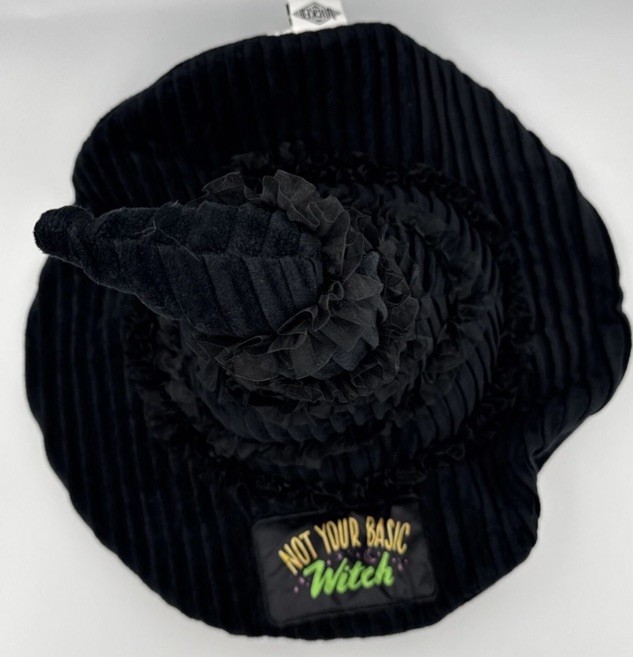 NWT Wicked "Not Your Basic Witch" Black Witches Hat Plush Pillow Elphaba gallery