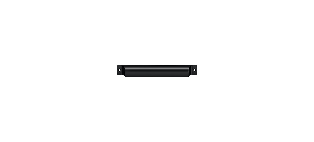 Deltana SHP70U19 Rectangular Shell Pull 7" in Black gallery