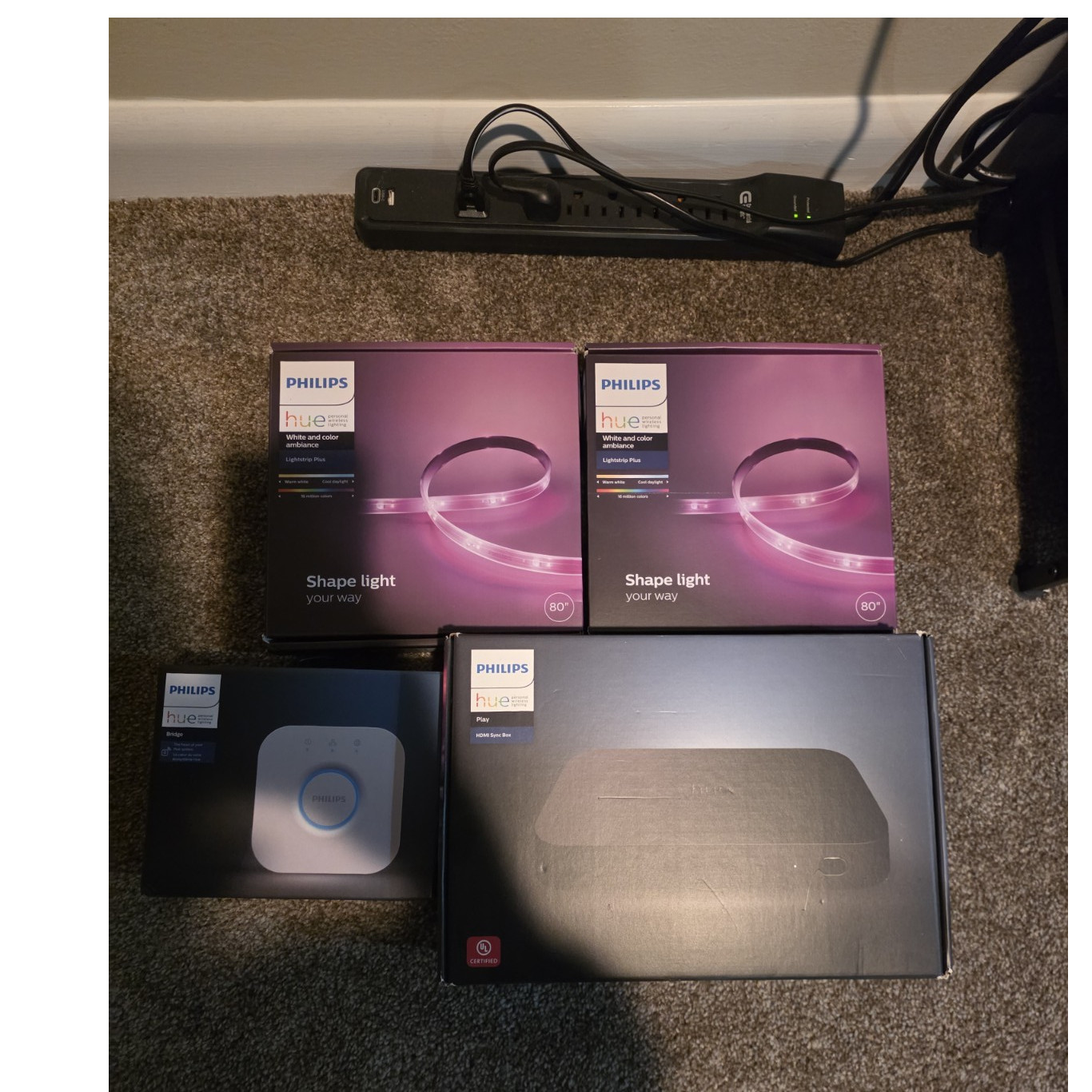 Philips Hue Entertainment Bundle: HDMI Sync Box, Bridge, 2 LED Light Strips gallery