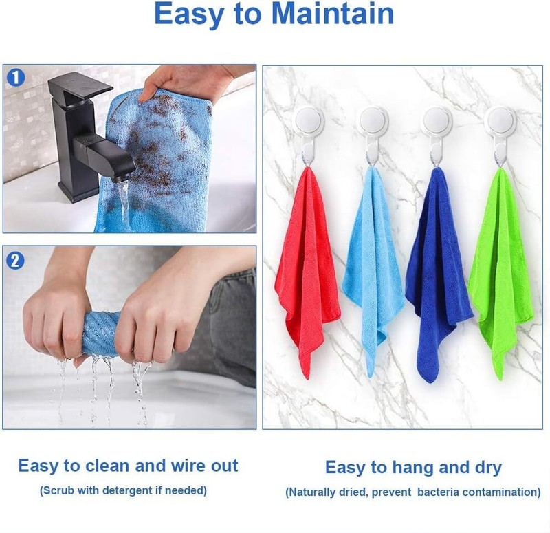 12Pcs Premium Microfiber Cleaning Cloth Highly Absorbent, Lint Free, Scratch Fre gallery