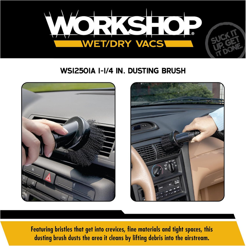 Shop Vacuum Accessories WS12501A Dusting Brush Attachment for Wet Dry Vacuum Cle gallery