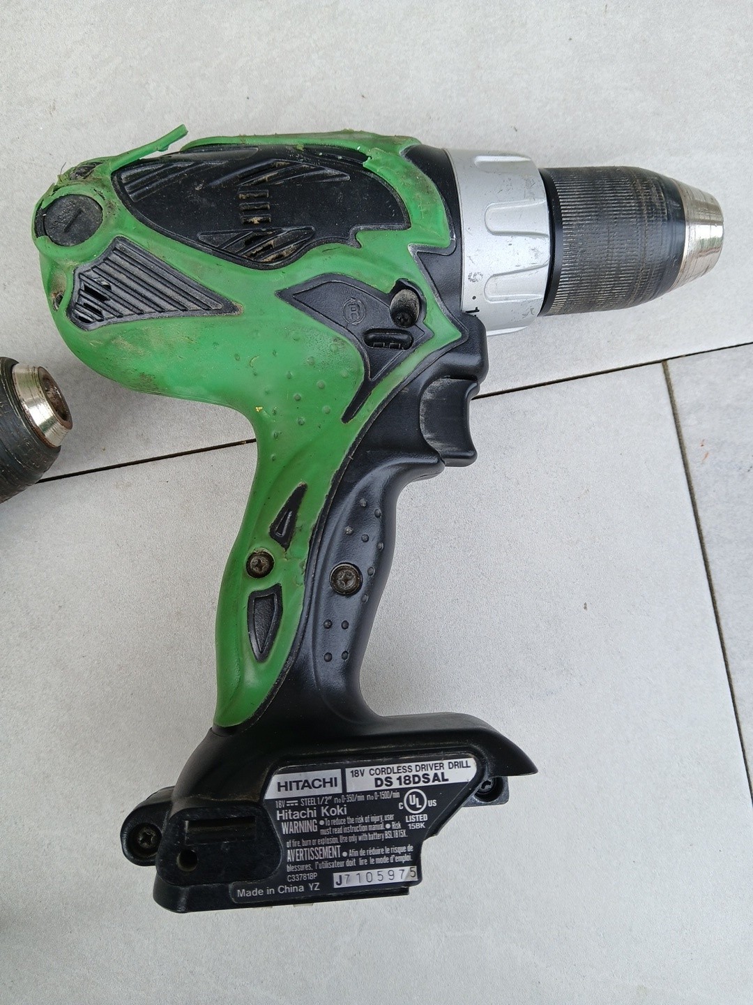 2 HITACHI CORDLESS DRILLS Lot 18 Volt Tolls Only gallery