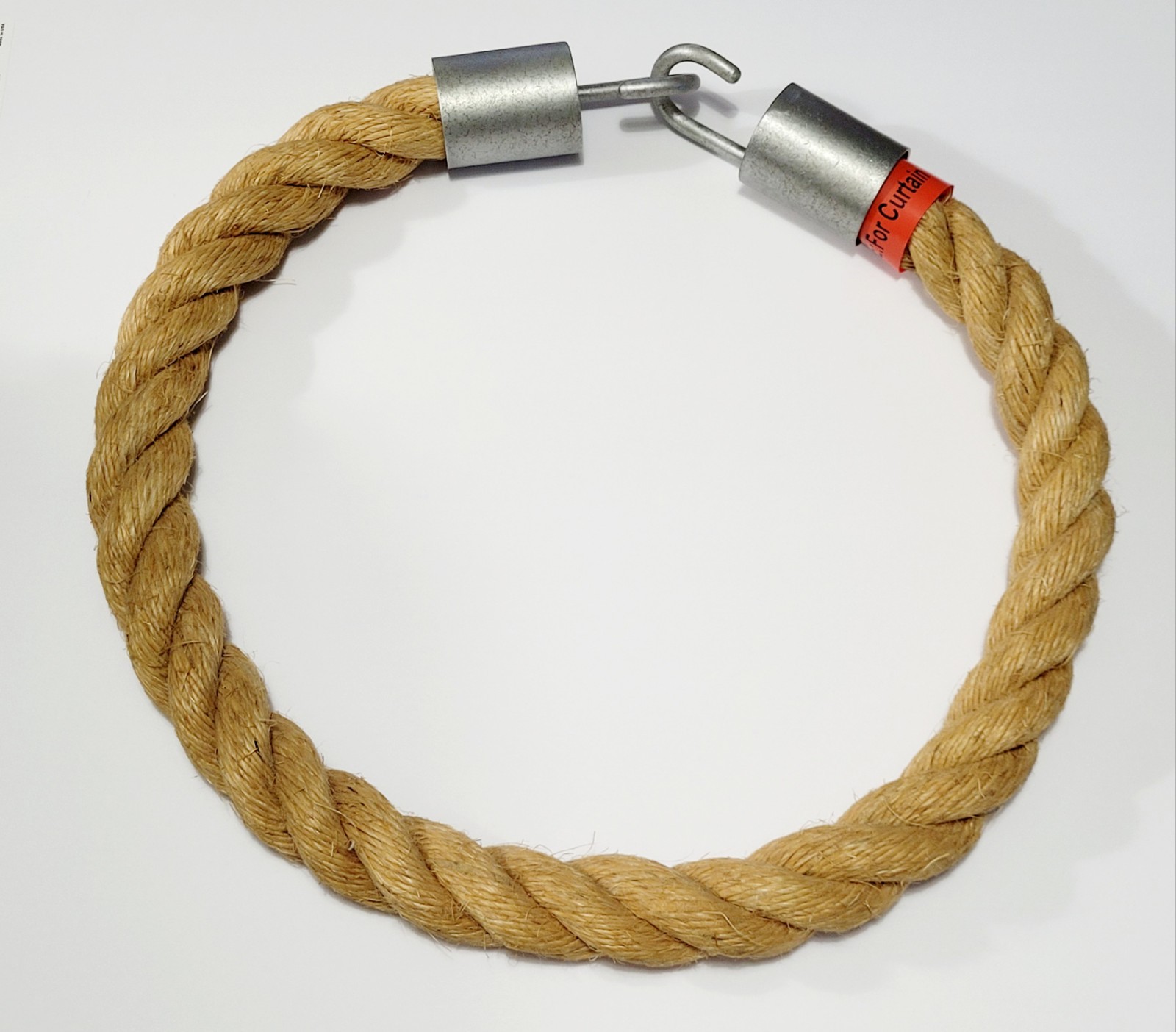 Restoration Hardware Dakota Rope Tieback 1.5 in Vintage Nickel Large 37 in Long gallery