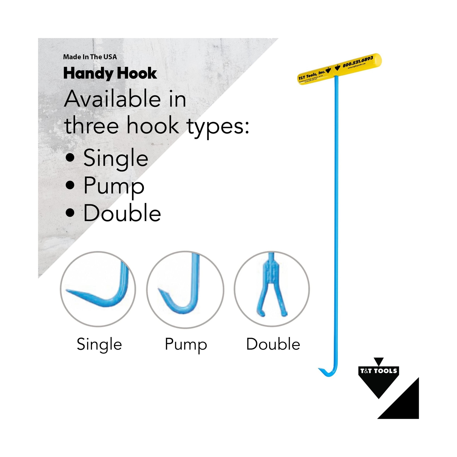 T&T Tools Handy Hook Lifting Tool – 30 Inch Pump Hook End Made with 3/8" S gallery