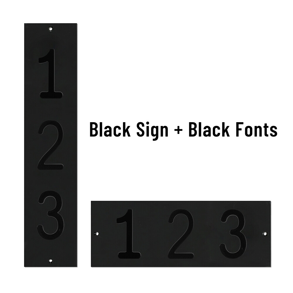 ColourTree Personalized Address Sign - Custom Size House Numbers Plaque gallery