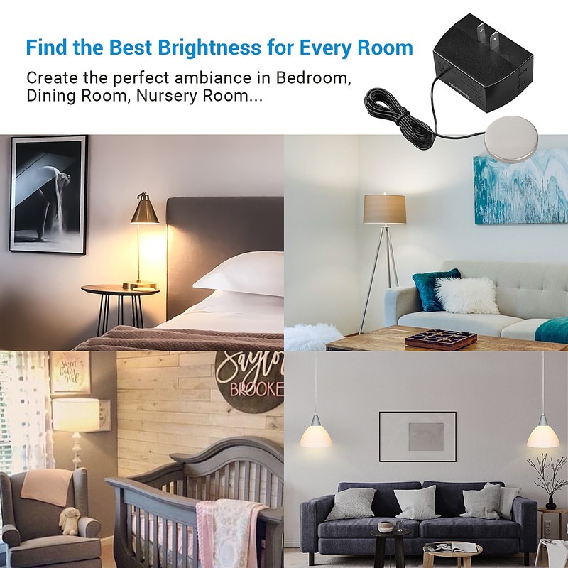 DEWENWILS Touch Dimmer Switch, Touch Pad Control with 3 Levels of Dimming gallery