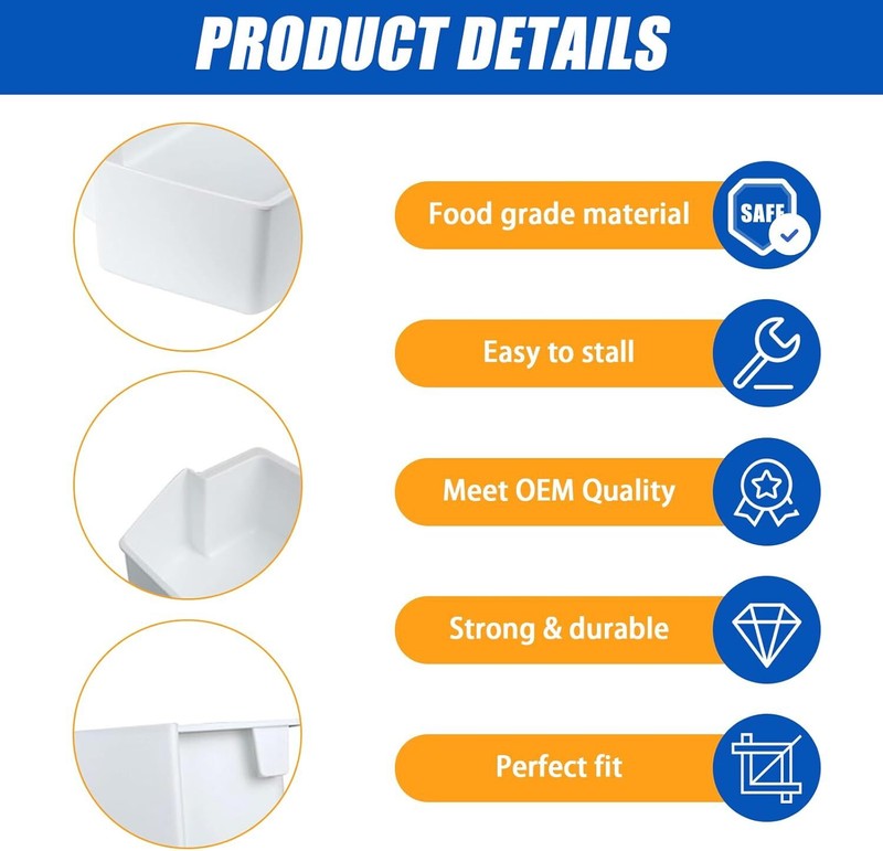 WP2187172 Replacement Whirlpool/Kenmore Refrigerator Door Bin - WHITE- 2187172 gallery