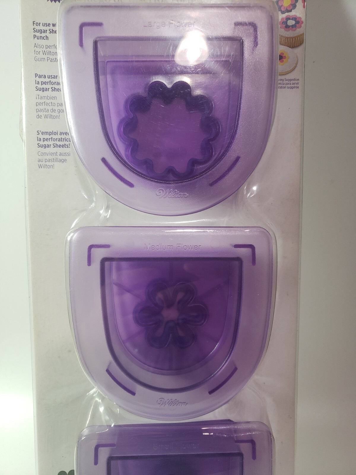 Wilton 3Pc Layered Flowers Cutting Insert Set Sugar Sheets Fondant gallery