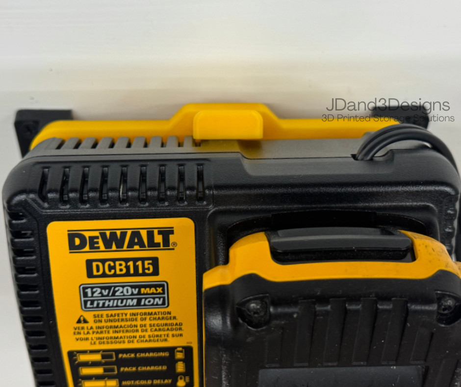 MOUNT for DCB112/DCB113/DCB115/DCB1104 Dewalt Battery Charger w/removeable CLAMP gallery