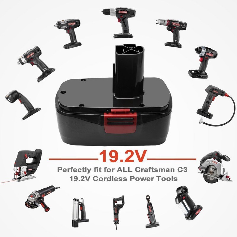 2Pack For Craftsman 19.2 Volt C3 DieHard Battery 130279005 11376 130279003 11375 gallery