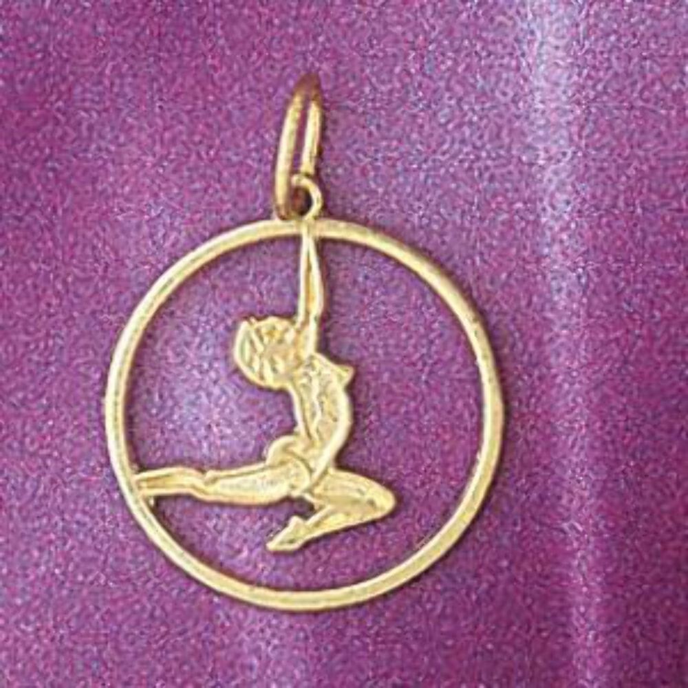 Exercise Charm Pendant 14k Gold (1 Gram) gallery