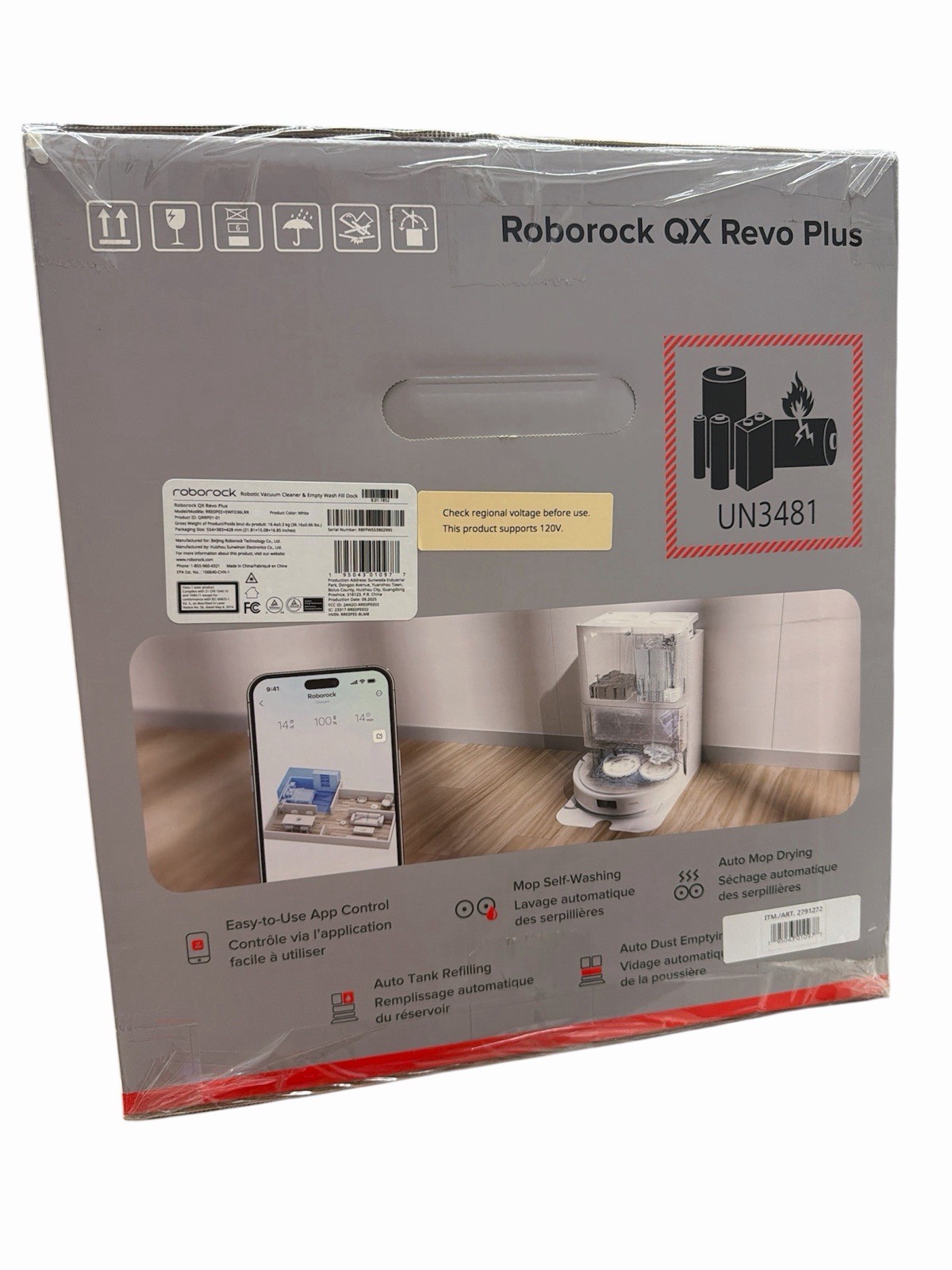 Roborock QX Revo PLUS Robot Vacuum & Mop w/ Multifunctional Dock 3.0 White gallery