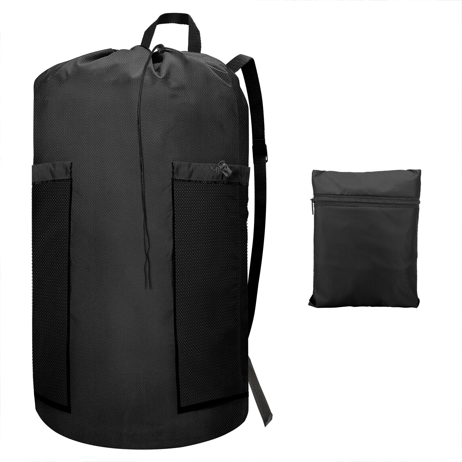 120L Large Laundry Bag Backpack with Straps & Two Mesh Pockets for College Dorm gallery