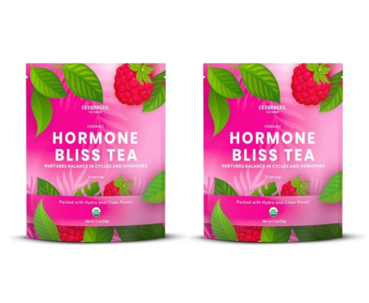 2 PACK Cederberg Hormone Bliss Tea Balance for PCOS Organic Raspberry Loose Leaf gallery
