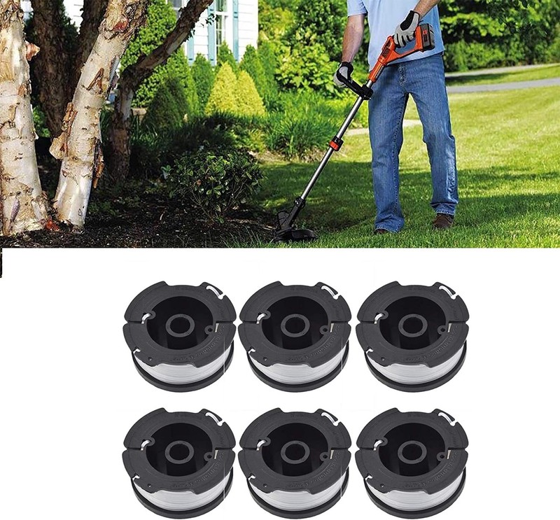 6Pack Spool Line For Black Decker String Trimmer AF-100-3ZP Weed Eater 30ft gallery