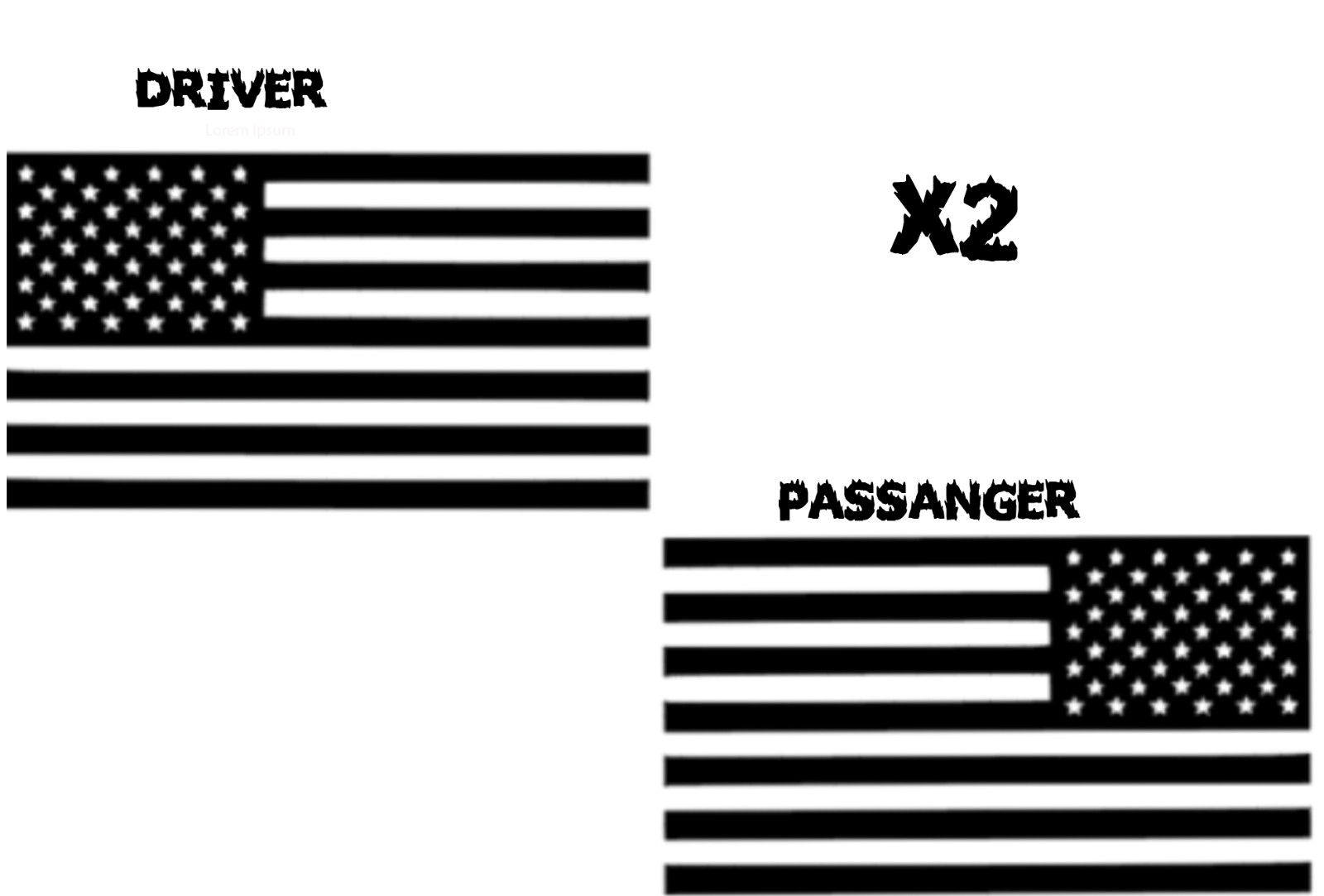American USA US Flag Vinyl Decal Sticker Car Truck Window Fender Patriotic!!!! gallery