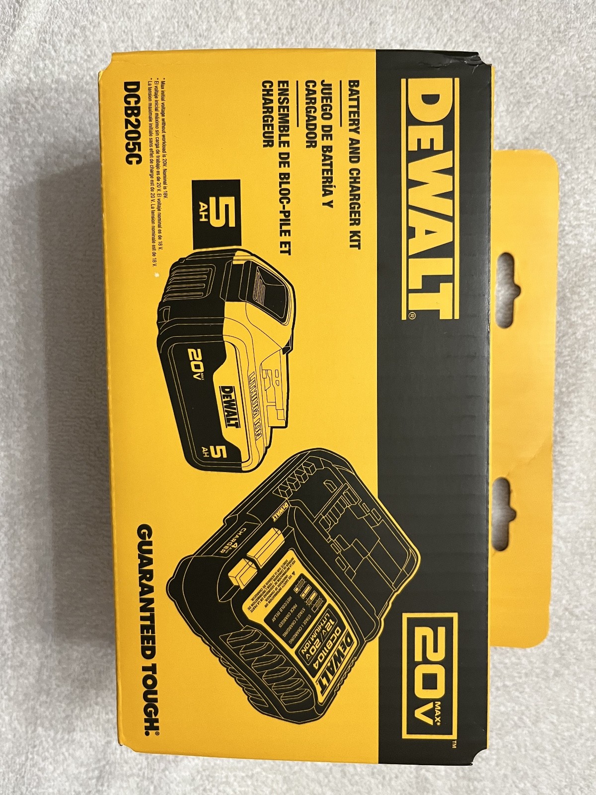 New Dewalt 20V Volt Max DCB205C (DCB205 Battery & DCB1104 Charger) NIB gallery
