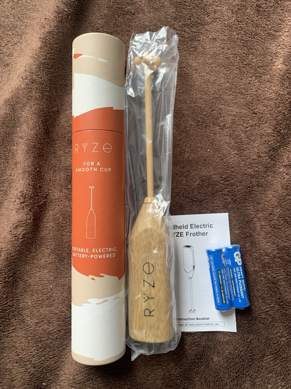 Ryze Mushroom Coffee Frother Handheld Battery Operated Mixer gallery