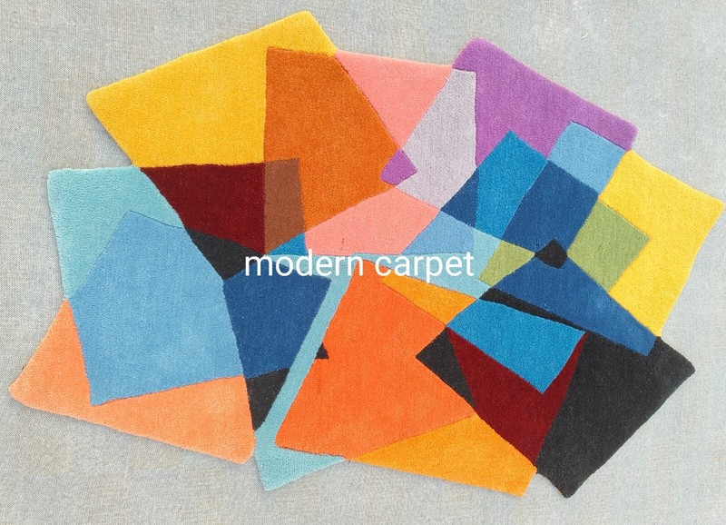 Irregular Shape Rugs Handmade 100% Woolen Hand Tufted For Home Decoration gallery