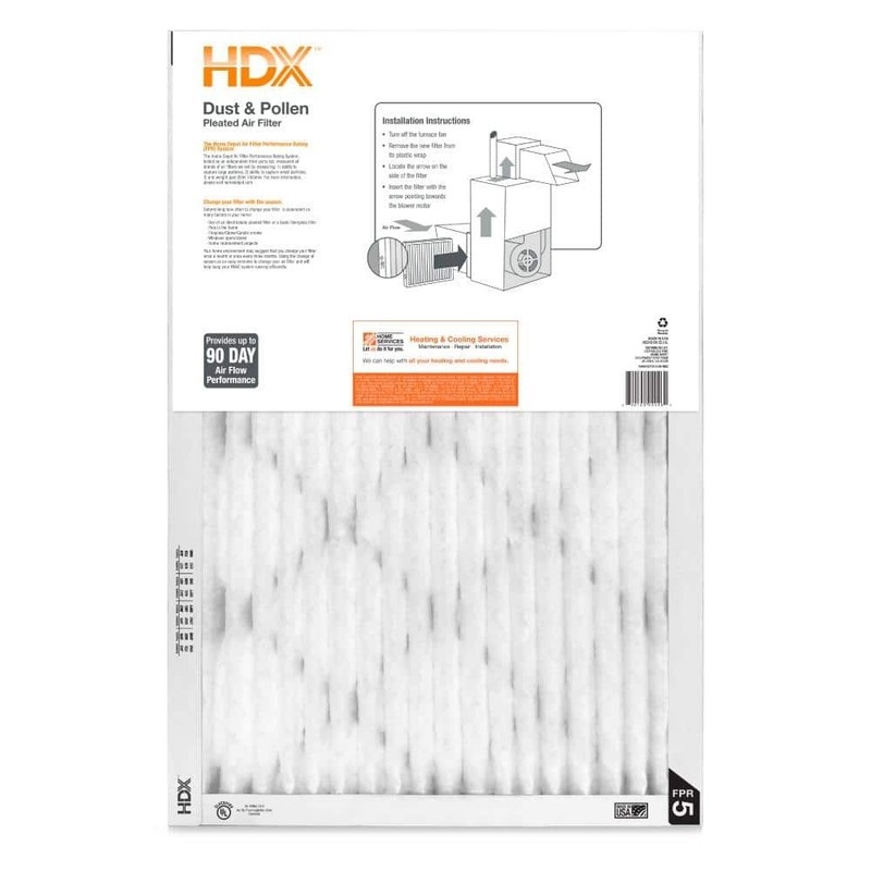 (3-Pack) 16x30x1 Air Filter MERV 8 Pleated Furnace AC Filtro de aire Plisados gallery
